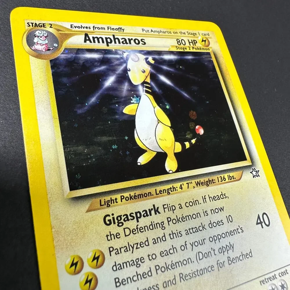 Pokemon TCG Ampharos Neo Genesis 001/111 Holo Rare Unlimited NM